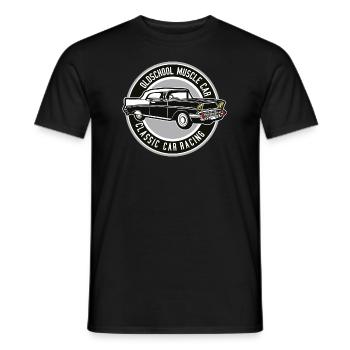 Muscle car - Men's T-Shirt - black - Front - AI Model Male 178 light (178cm)