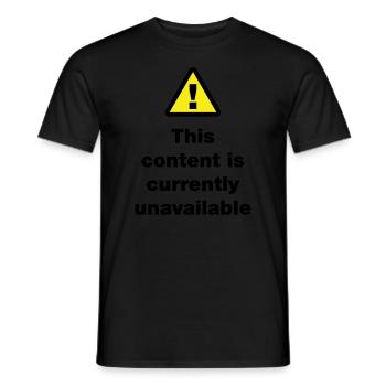 ⚠ This Content Is Currently Unavailable - Men's T-Shirt - black - Front - AI Model Male 178 light (178cm)