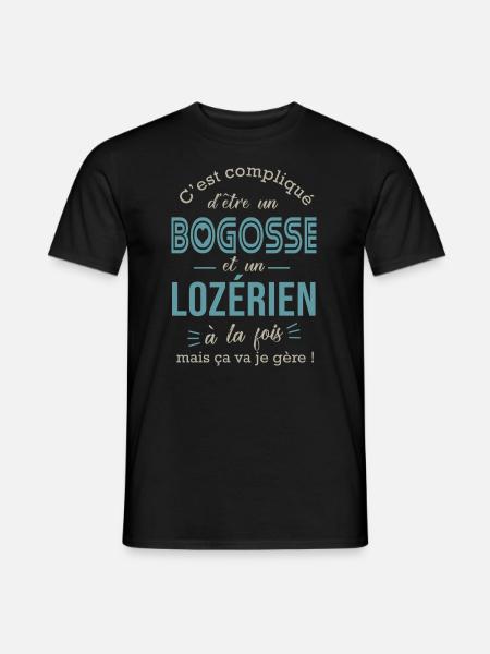 Lozére bogosse Lozérien cadeau pour Lozériens - T-shirt homme - noir