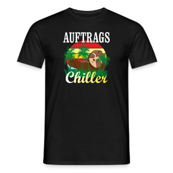 Jugendsprache Hetz mich nicht Auftragschiller - Männer T-Shirt - Schwarz - Vorne - AI Model Male 178 light (178cm)