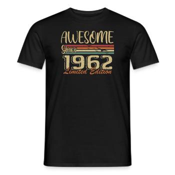 Legends Were Born In 1962 Vintage 1962 - Men's T-Shirt - black - Front - AI Model Male 178 light (178cm)