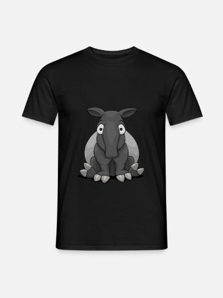 schrulliger Comic Tapir lustig cooles Geschenk - Männer T-Shirt - Schwarz