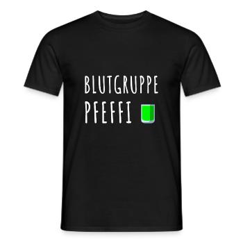 Pfefferminz Likör Pfeffi Vatertag Sauf - Männer T-Shirt - Schwarz - Vorne - AI Model Male 178 light (178cm)