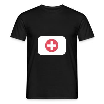 Erste Hilfe Medizin Koffer - Männer T-Shirt - Schwarz - Vorne - AI Model Male 178 light (178cm)