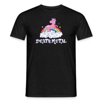 death metal - Männer T-Shirt - Schwarz - Vorne - AI Model Male 178 light (178cm)