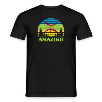 amazigh - Men's T-Shirt - black - Front - AI Model Male 178 light (178cm)