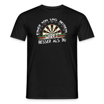 besser als du - Männer T-Shirt - Schwarz - Vorne - AI Model Male 178 light (178cm)