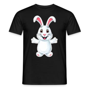 Lustiger Hase - Männer T-Shirt - Schwarz - Vorne - AI Model Male 178 light (178cm)