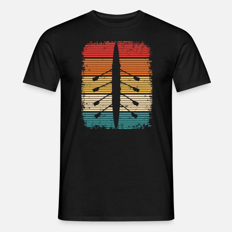Ruderer Rudern Ruderboot - Männer T-Shirt - Schwarz