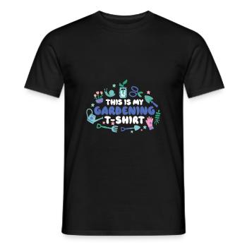 Jardin jardin jardinier Jardinage - T-shirt homme - noir - Devant - AI Model Male 178 light (178cm)