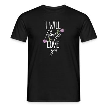 romantic love proof - Men's T-Shirt - black - Front - AI Model Male 178 light (178cm)