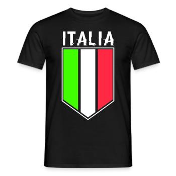 Maillot Italia Football - T-shirt homme - noir - Devant - AI Model Male 178 light (178cm)