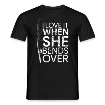 Fishing Angler Fishing Rod - Men's T-Shirt - black - Front - AI Model Male 178 light (178cm)