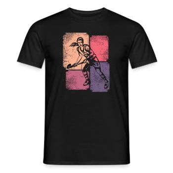 Hockey Player Field Hockey Player Women Hockey - Men's T-Shirt - black - Front - AI Model Male 178 light (178cm)