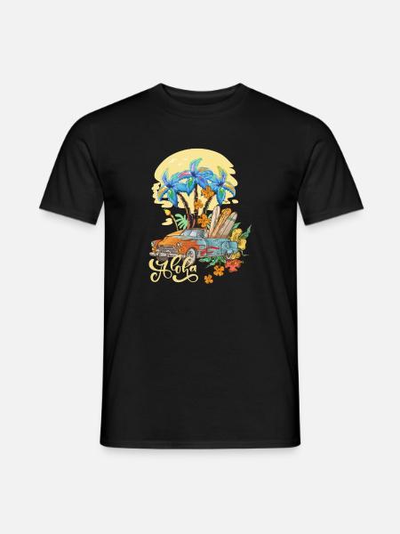 Aloha Summer Aloha Haweii - Men's T-Shirt - black