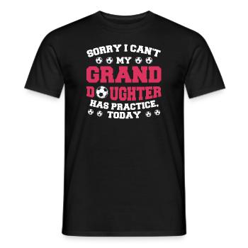 Fußball Oma Enkelin Fußball Oma Sport Geschenk - Männer T-Shirt - Schwarz - Vorne - AI Model Male 178 light (178cm)