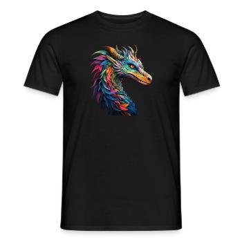 Dragon - Männer T-Shirt - Schwarz - Vorne - AI Model Male 178 light (178cm)