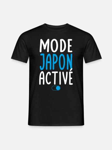 Mode Japon Activé - Idée Cadeau - T-shirt homme - noir