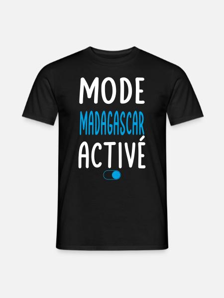 Mode Madagascar Activé - Idée Cadeau - T-shirt homme - noir