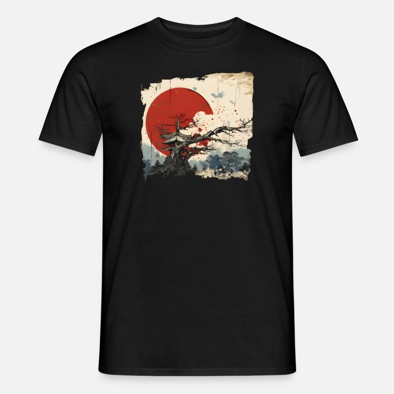 Stile giapponese - T-shirt uomo - nero