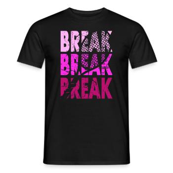 Sweat à capuche Tennis Shirt Break Design - T-shirt homme - noir - Devant - AI Model Male 178 light (178cm)