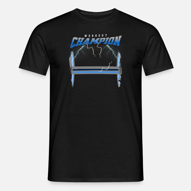 WorkoutChampion - Männer T-Shirt - Schwarz