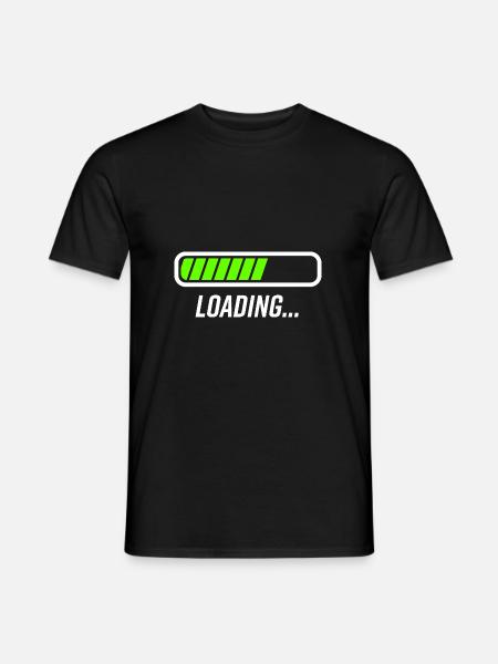 Ladebalken - Männer T-Shirt - Schwarz