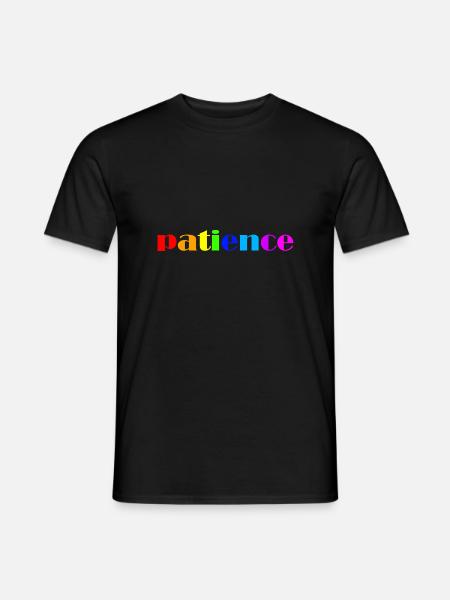 Patience - Men's T-Shirt - black
