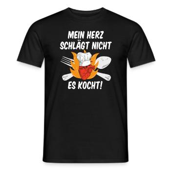 Cook cooking saying gift idea - Men's T-Shirt - black - Front - AI Model Male 178 light (178cm)