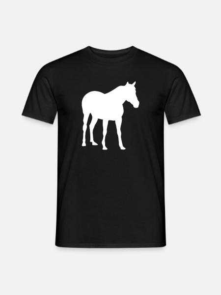 Pferd Reiten Pferde - Männer T-Shirt - Schwarz