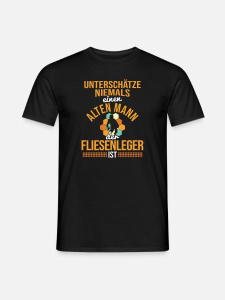 Fliesenleger Handwerker - Männer T-Shirt - Schwarz