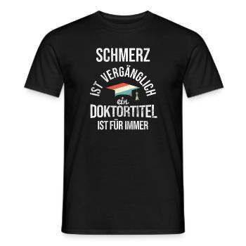 Doktortitel Doktorand - Männer T-Shirt - Schwarz - Vorne - AI Model Male 178 light (178cm)