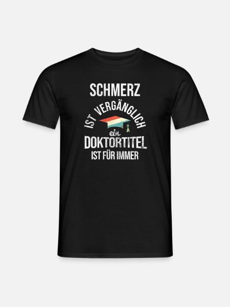 Doktortitel Doktorand - Männer T-Shirt - Schwarz