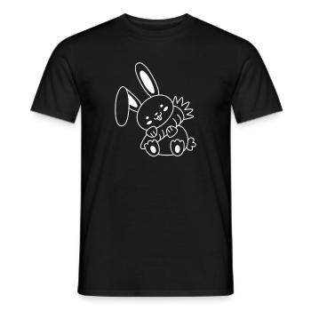 Rabbit - Men's T-Shirt - black - Front - AI Model Male 178 light (178cm)