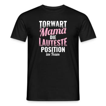 Fußball Geschenkidee Torwart - Männer T-Shirt - Schwarz - Vorne - AI Model Male 178 light (178cm)
