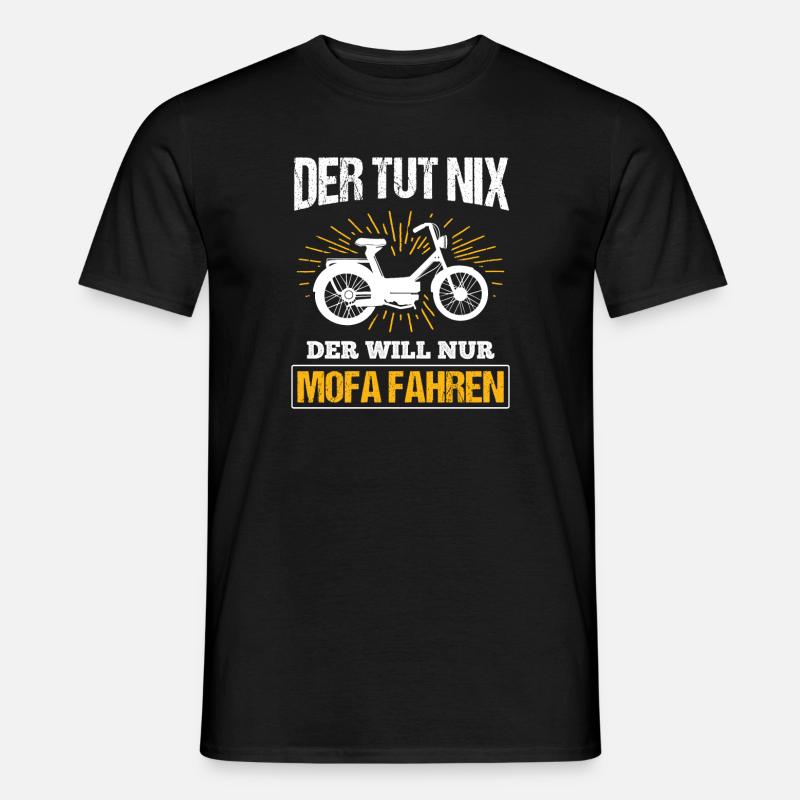 Moped Mofa Geschenk - Männer T-Shirt - Schwarz