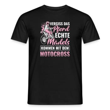 Motorrad Biker Motocross - Männer T-Shirt - Schwarz - Vorne - AI Model Male 178 light (178cm)