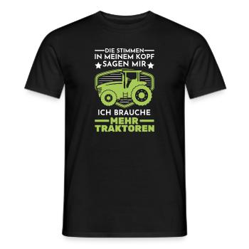 Landwirtschaft Traktor Bauer - Männer T-Shirt - Schwarz - Vorne - AI Model Male 178 light (178cm)