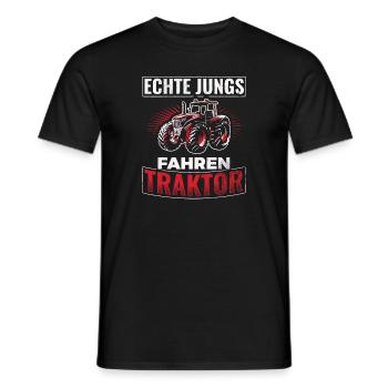 Traktor Bauer - Männer T-Shirt - Schwarz - Vorne - AI Model Male 178 light (178cm)