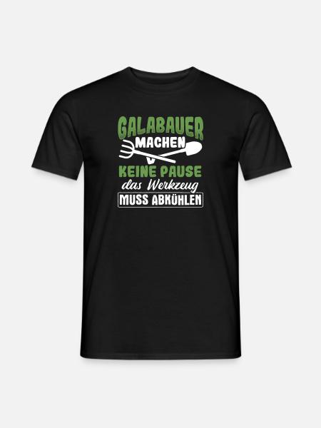 Galabau Gärtner - Männer T-Shirt - Schwarz