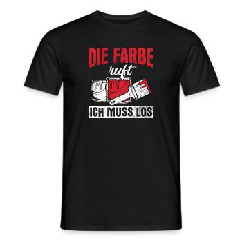 Maler Pinsel - Männer T-Shirt - Schwarz - Vorne - AI Model Male 178 light (178cm)
