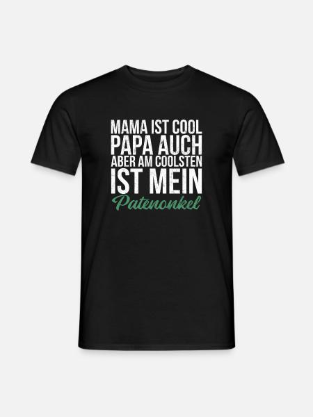 Am Coolsten Ist Mein Patenonkel Taufpate - Männer T-Shirt - Schwarz