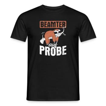 Beamter Beamte - Männer T-Shirt - Schwarz - Vorne - AI Model Male 178 light (178cm)