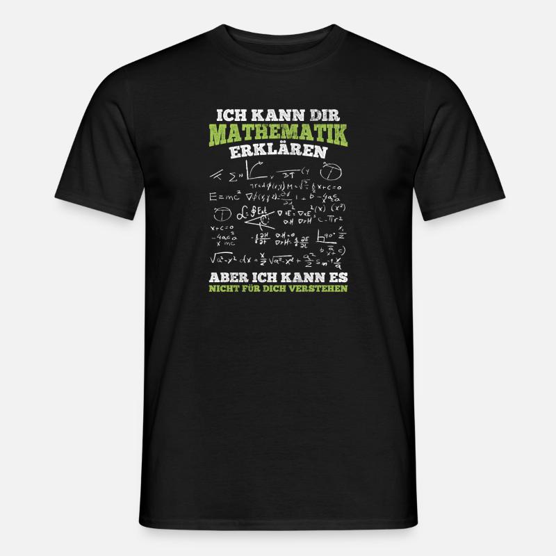 Mathematiker Mathematik Lehrer - Männer T-Shirt - Schwarz