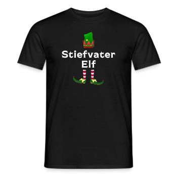 Stiefmama Elf Bonusmama Geschenk - Männer T-Shirt - Schwarz - Vorne - AI Model Male 178 light (178cm)