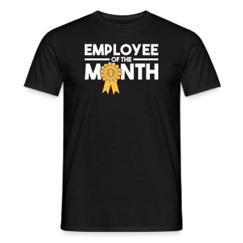 Employee of the Month Award Work Job - Men's T-Shirt - black - Front - AI Model Male 178 light (178cm)