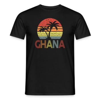 Ghana - Men's T-Shirt - black - Front - AI Model Male 178 light (178cm)