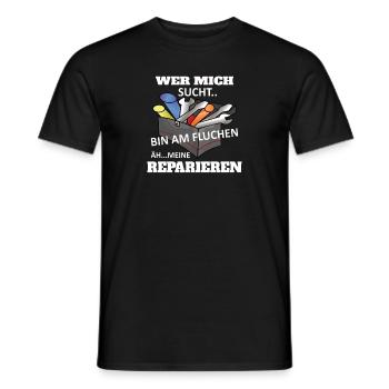 Lustiges Heimwerker Handwerker Design - Männer T-Shirt - Schwarz - Vorne - AI Model Male 178 light (178cm)