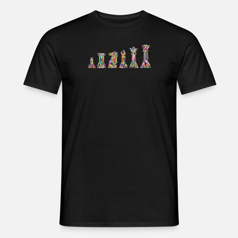 Scacchi Scacchi Scacchi Scacchi pezzi Design - T-shirt uomo - nero