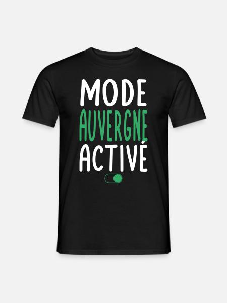 Mode Auvergne Activé - Idée Cadeau - T-shirt homme - noir